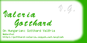 valeria gotthard business card